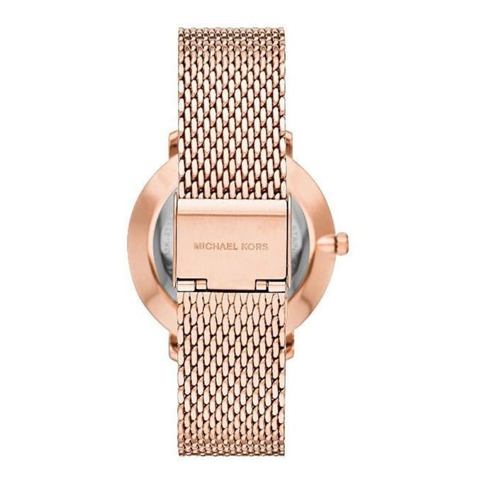 Michael Kors MK4340 Pyper Quartz Crystal Rose Gold Wijzerplaat Dameshorloge 38mm helder roze