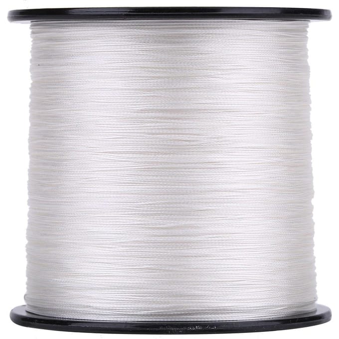 500m PE Gevlochten 4 Strengen Super Sterke Vislijnen Multifilament Vis Touw Koord Wit (2) wit