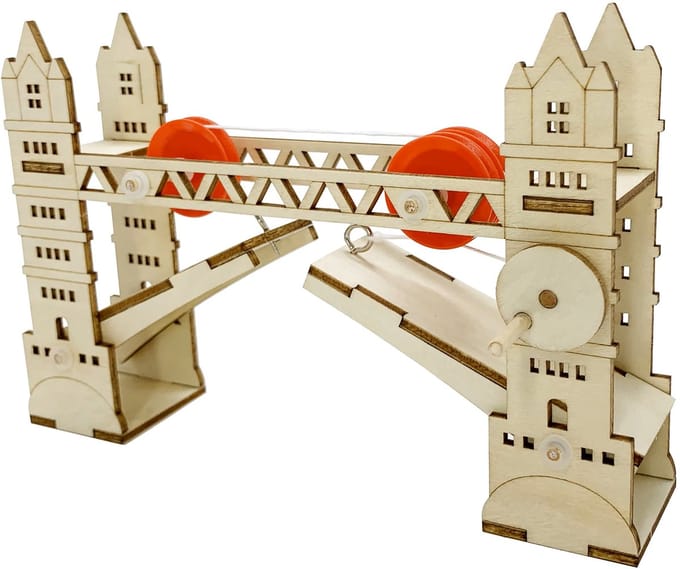 Kitcreatives- Science Kit- Ophaalbrug- Tower Bridge-hout