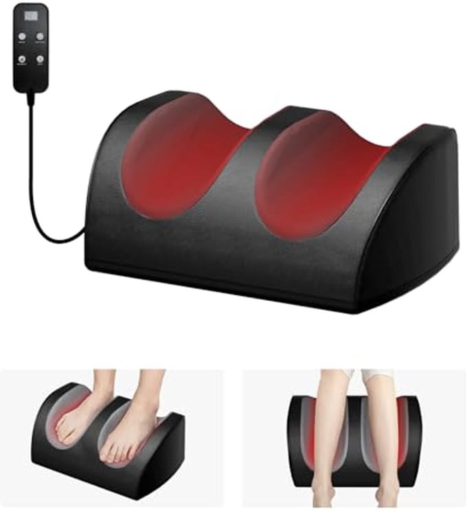 Voetmassageapparaat met afstandsbediening en warmtefunctie