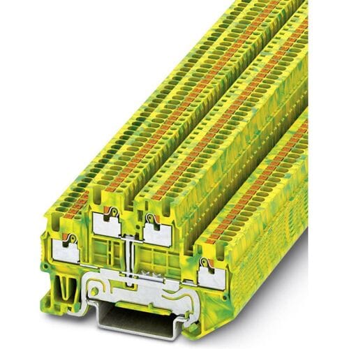 Phoenix Contact 3208537 Aardklem 2-etages 3.5 mm Snelaansluiting Groen, Geel 50 stuk(s)