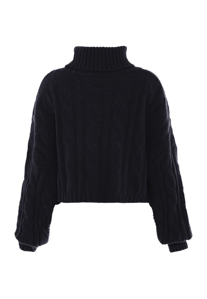 Mymo Trui met coltrui Dames zwart