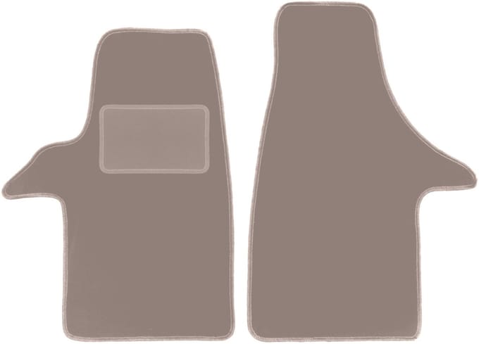 Beige veloursmatten voor: Volkswagen Transporter T5 bestelwagen (2003-2015)