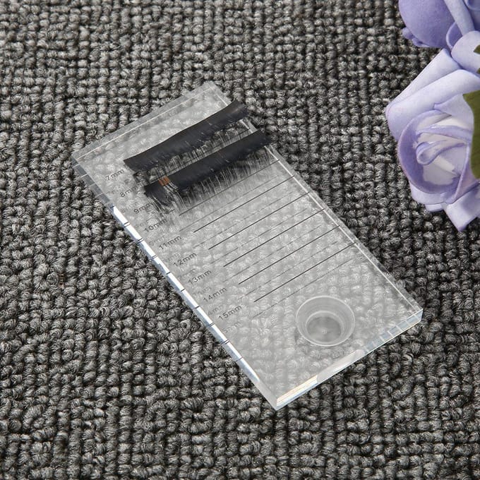 Wimperverlenging Stand Houder Palet Met Wimperring Lijmhouder gray