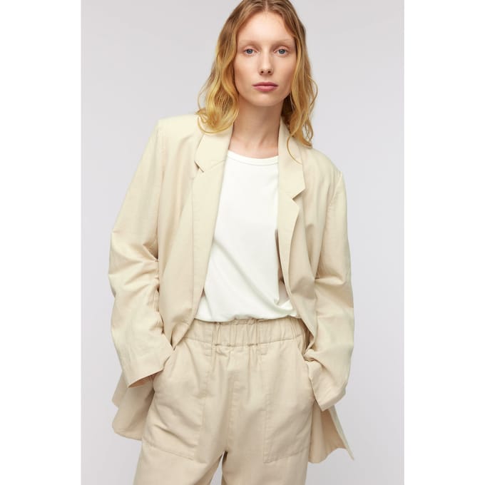 Knitted Kelsey Blazer Sand Größe: S | Blazer Outlet | Damen | Braun