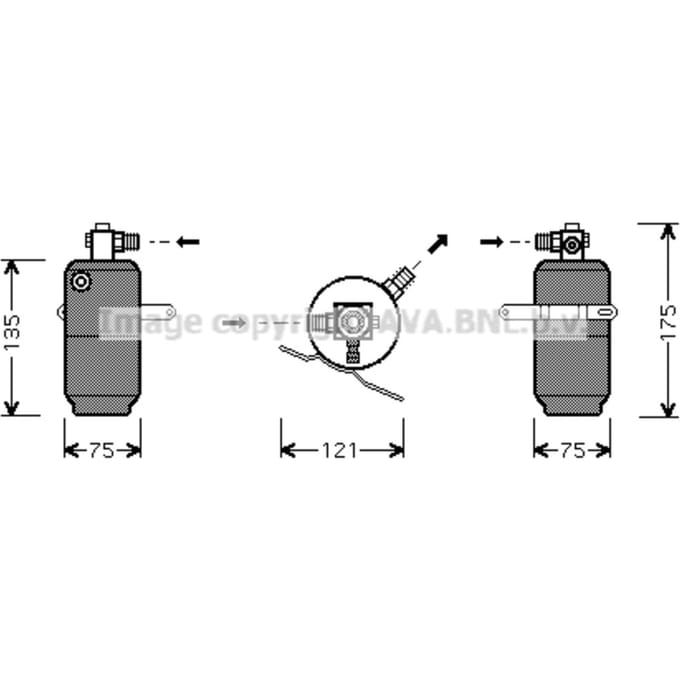 Droger, airconditioningsysteem AVA COOLING MSD293