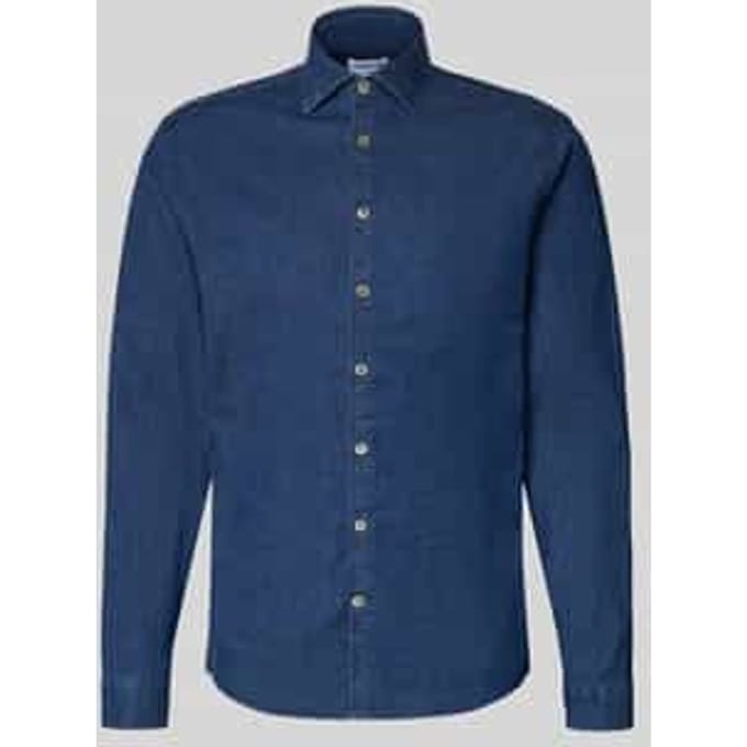 Relaxed fit vrijetijdsoverhemd van katoenmix