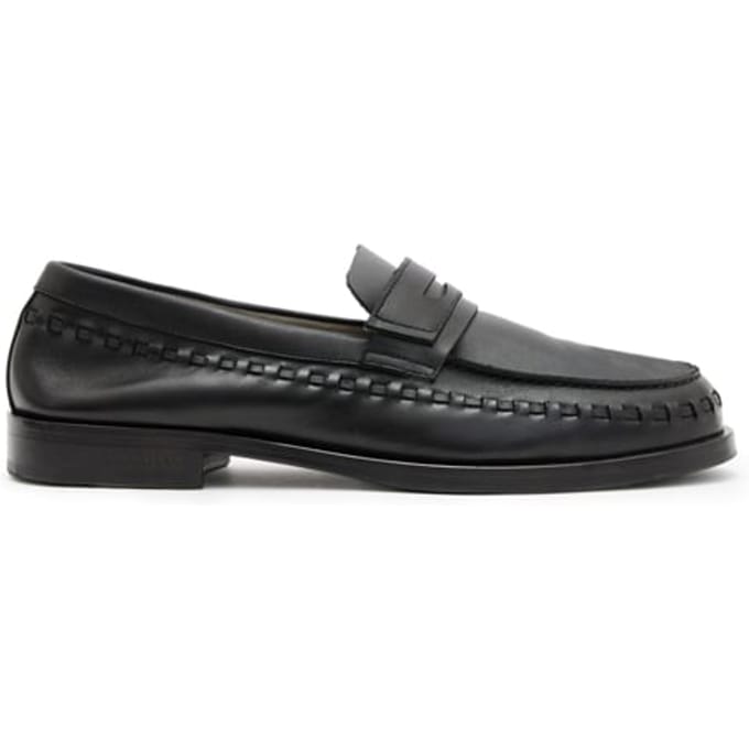 AllSaints Sammy Lthr Loafer Black Taglia: 46 | Mocassini Outlet | Uomo | Nero