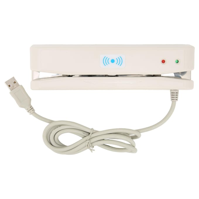 Kaartlezer Lichtgewicht USB-interface 2-weg swipen Handig Praktische Lezer voor Banksysteem white