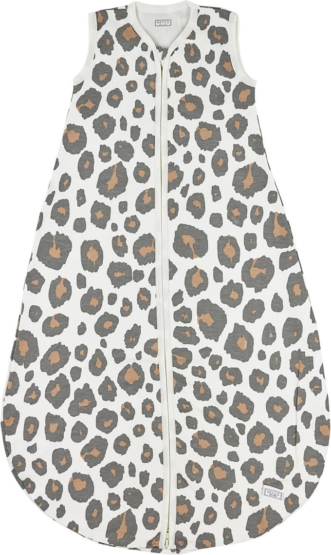 Jersey Slaapzak 110 cm Neutraal Panter Print | Comfortabel