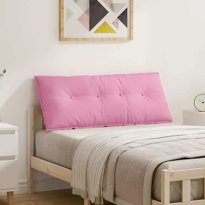 vidaXL - Rugkussen - Roze - 200 - x - 19 - x - 50 - cm - Stof