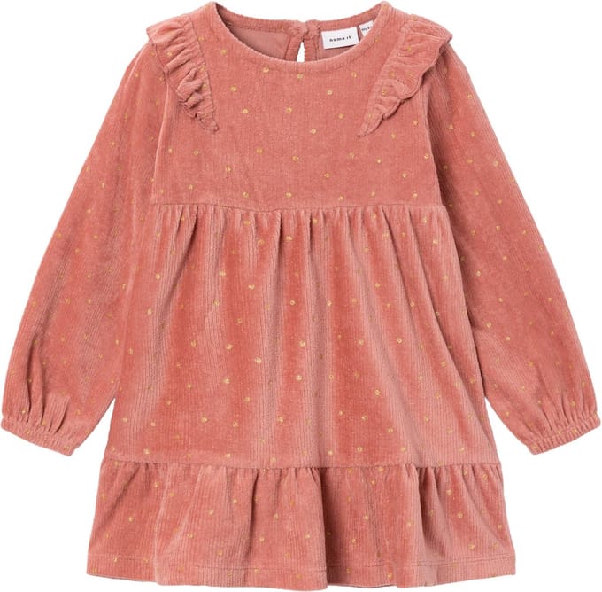 Name it jurk meisjes - roze - NMFnelly - maat 92