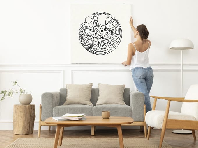 Kunstprint | Wanddecoratie | Dibond | 20 × 20 cm