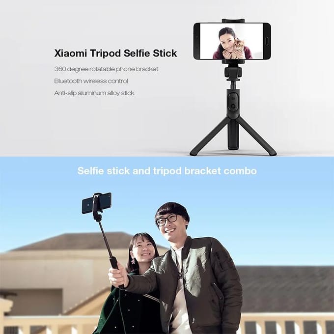 Perche à selfie Xiaomi 2 en 1 noir