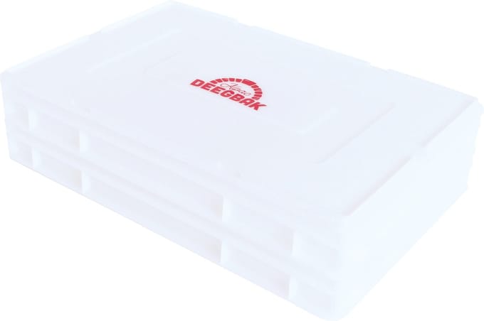Alpac Deegbak XL - Deegkrat - 600 x 400 x 85 mm - 2 Pizzabollenbakken + 1 Deksel