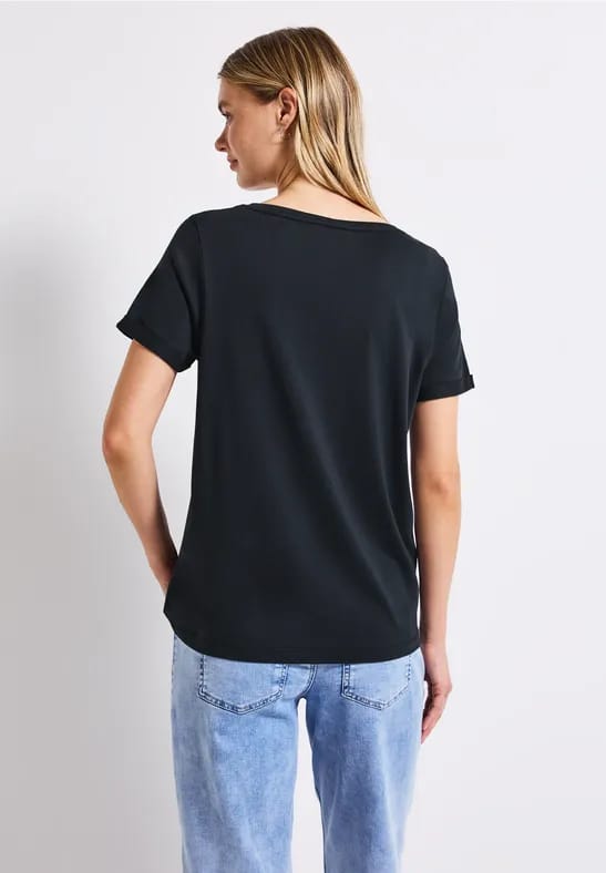 Shirt met omslagdetail