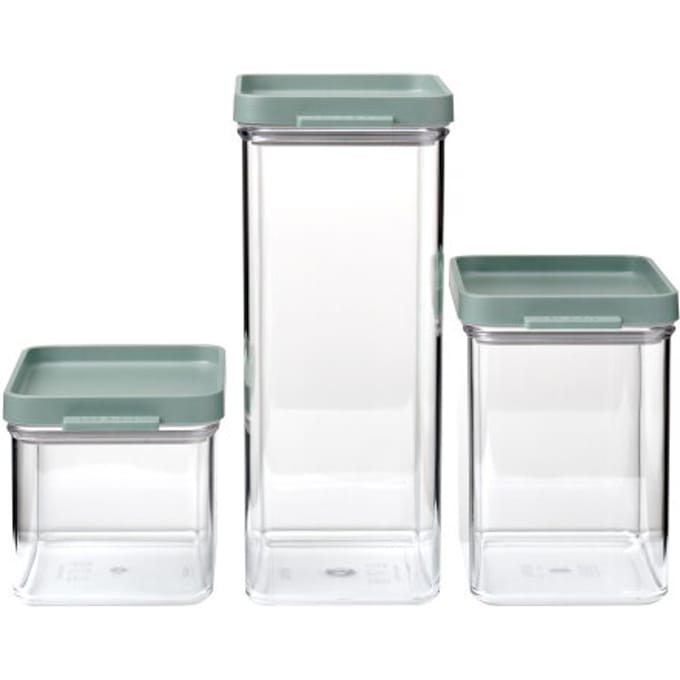Mepal Omnia bewaardozen - 3-delige Set - Voorraaddoos - Nordic sage