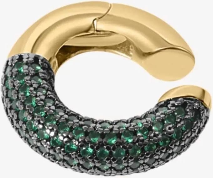 Margot Bardot Alba Ear Cuff Green
