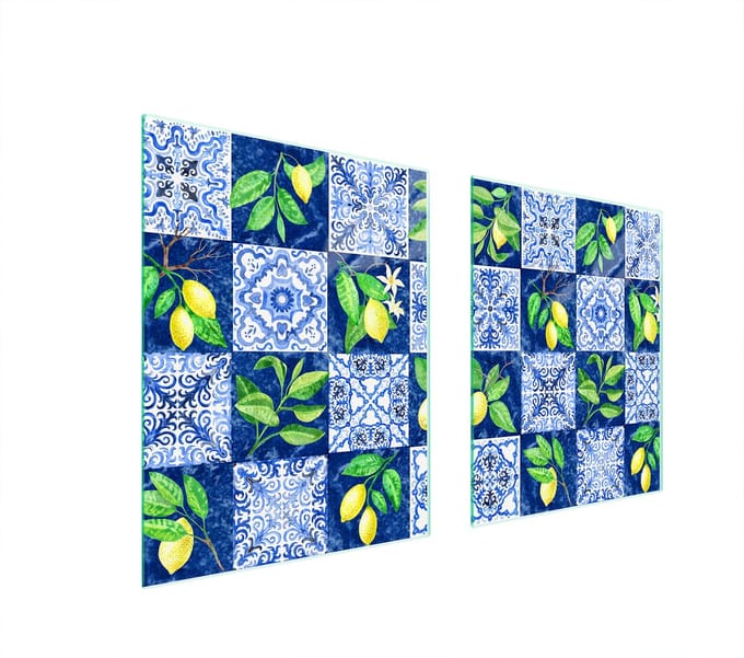 TMK ArtDeko - Mozaïek Beschermplaat - 85x52 cm - Glas - Verstelbaar