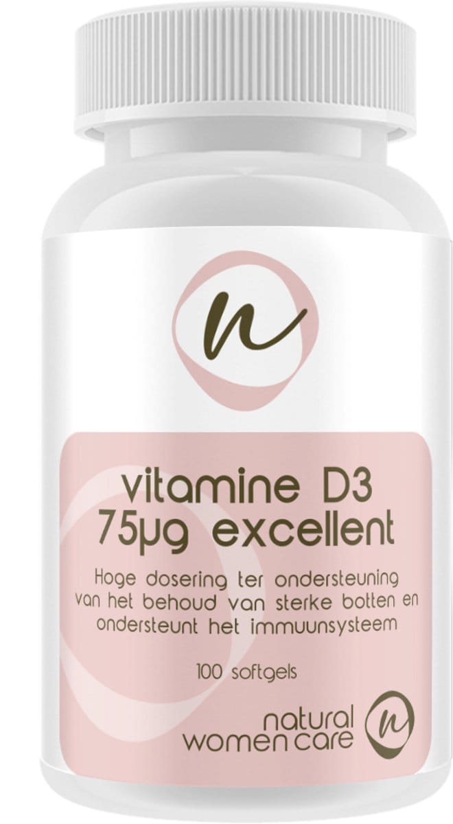 Natural Women Care - Vitamine D3 - 75mcg Excellent - Cholecalciferol