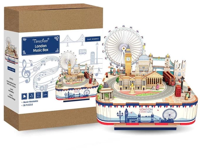 Tone-Cheer muziekdoosje Londen DIY Modelbouw Knutselen