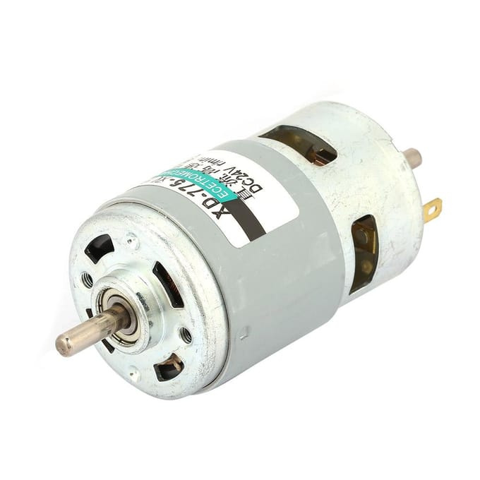 775 Motor 50W Hoog Vermogen Groot Koppel Dubbele As DC Motor(24V9000RPM zonder beugel)