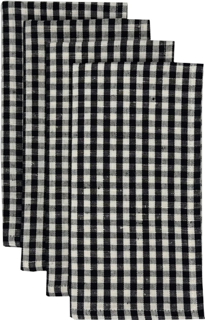 Rut servet 45x45 black set van 4