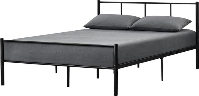 Metalen bedframe Hercules incl. bedbodem 140x200 cm zwart