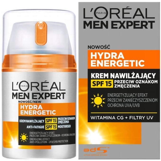 Loreal Men Expert Hydra Energetic Moisturizing Cream SPF 15 50ml