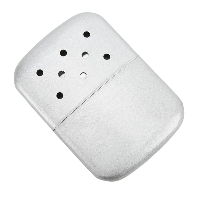 Draagbare Brandstof Handwarmer Mini Herbruikbare Zak Zinklegering Dubbelzijdig VerwarmingskachelDot Hand white