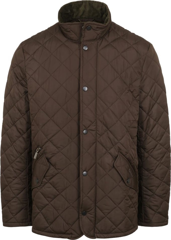 Quilted Jas Barbour Chelsea Olijfgroen - Maat M - Heren - Gewatteerde jassen