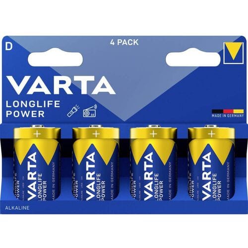Varta VARTA Longlife Power D Blister 4 D batterij (mono) Alkaline 1.5 V 4 stuk(s)