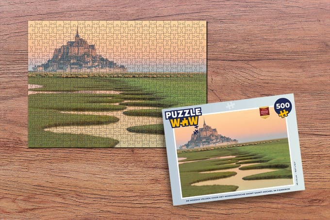 Puzzel Kasteel - Water - Frankrijk - Legpuzzel - Puzzel 500 stukjes