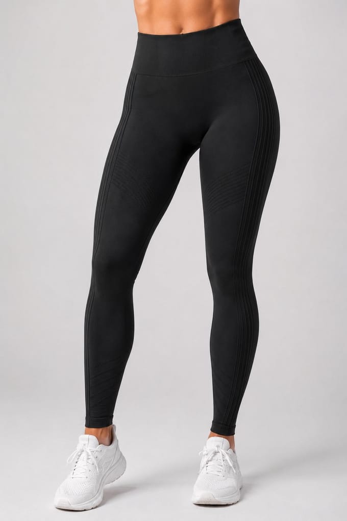 SparkNine Coreflex sportlegging - S - zwart - hoge taille - elastisch - squatproof - ondersteuning