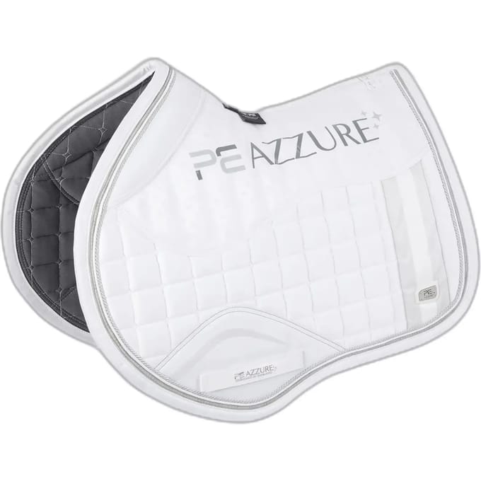 Antislip satijnen zadeldek voor paarden Premier Equine Azzure