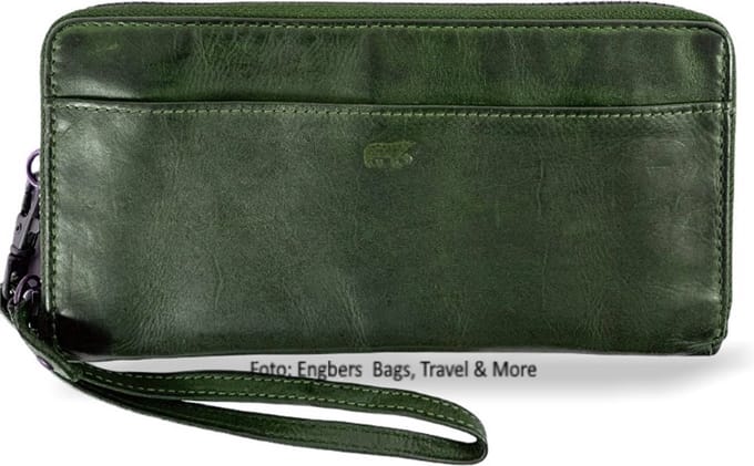 Bear Design Cow Lavato leren dames Portemonnee - Groen