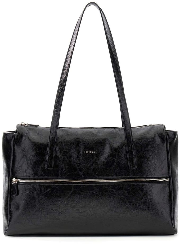 GUESS schoudertas Justine Tote Black zwart