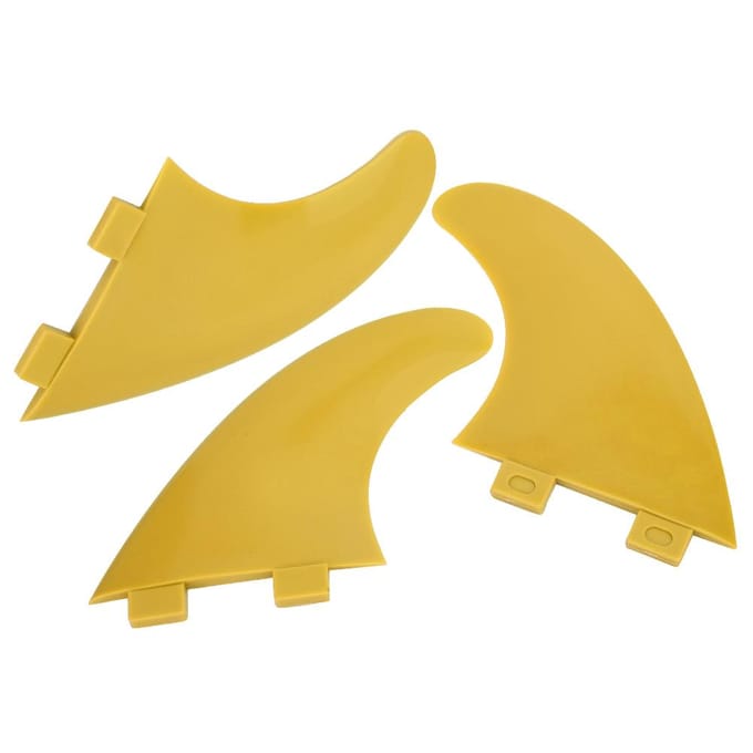 3 stuks FCS G5 Surfboard Staartvin Links Midden Rechts Surfaccessoires voor Longboard ShortboardGeel yellow