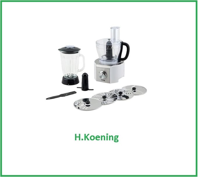 H.Koenig Génie8 MX18 White - keukenmachine - 800 W - wit
