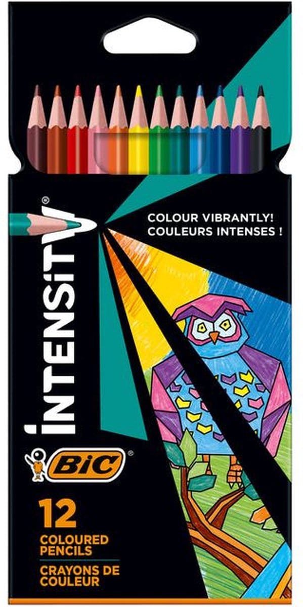 Kleurpotlood Bic Intensity 12 kleuren | 12 stuks
