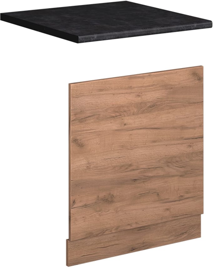 Vicco Fame-Line Frontpaneel – 60 cm, WB Antraciet Krachtige eik goud