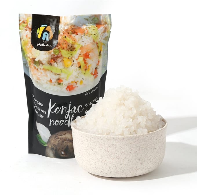 Hethstia | Keto | Konjac Rijst | 3-Pack | Koolhydraatarm | Glutenvrij