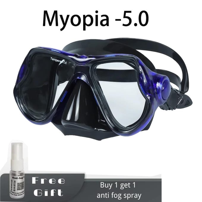 Bijziendheid Duikmasker Bril Hars Plastic Lens Duikbril Siliconen Bijziend Lezen