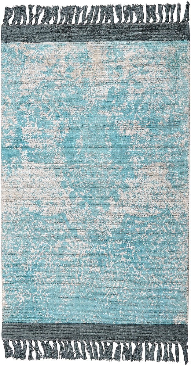 AKARSU - Vloerkleed - Lichtblauw - 80 x 150 cm - Viscose