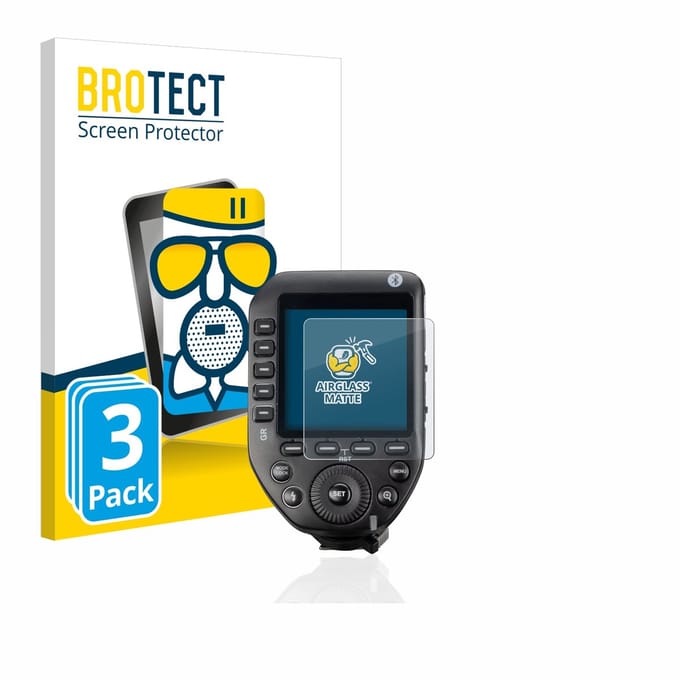 BROTECT - Screenprotector voor Godox XPro II - Folie Beschermfolie Beschermglas matte 3 Stuks