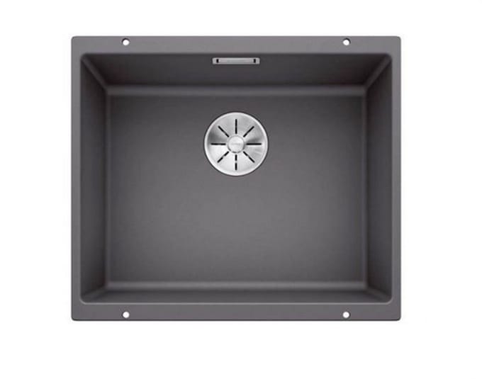 inbouwspoelbak 530x460mm grijs - blanco - 523433