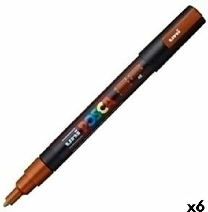 Markeerstift POSCA PC-3M Brons (6 Stuks)