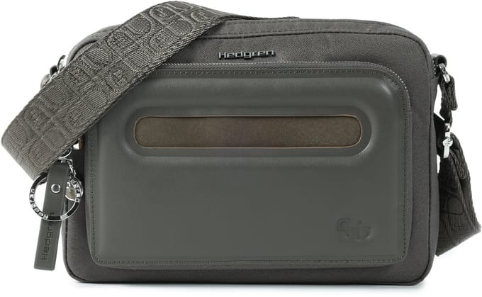 Hedgren Espresso Dames Crossbodytas met RFID-bescherming – Middelgroot – Black Ink