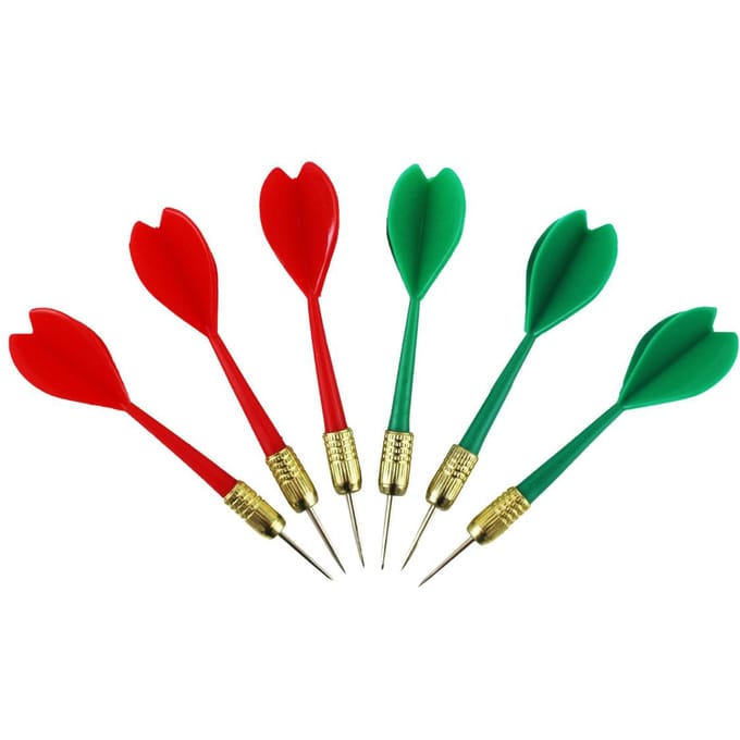 MASTER Messing Vergulde Darts 6 stuks