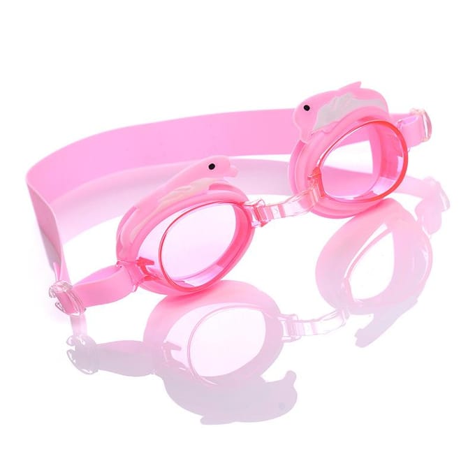 Lunettes de natation dauphin pour enfants en boîte orange